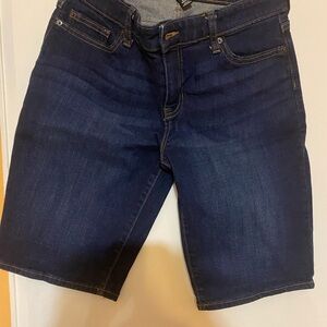 Dark Blue Denim Bermuda Shorts